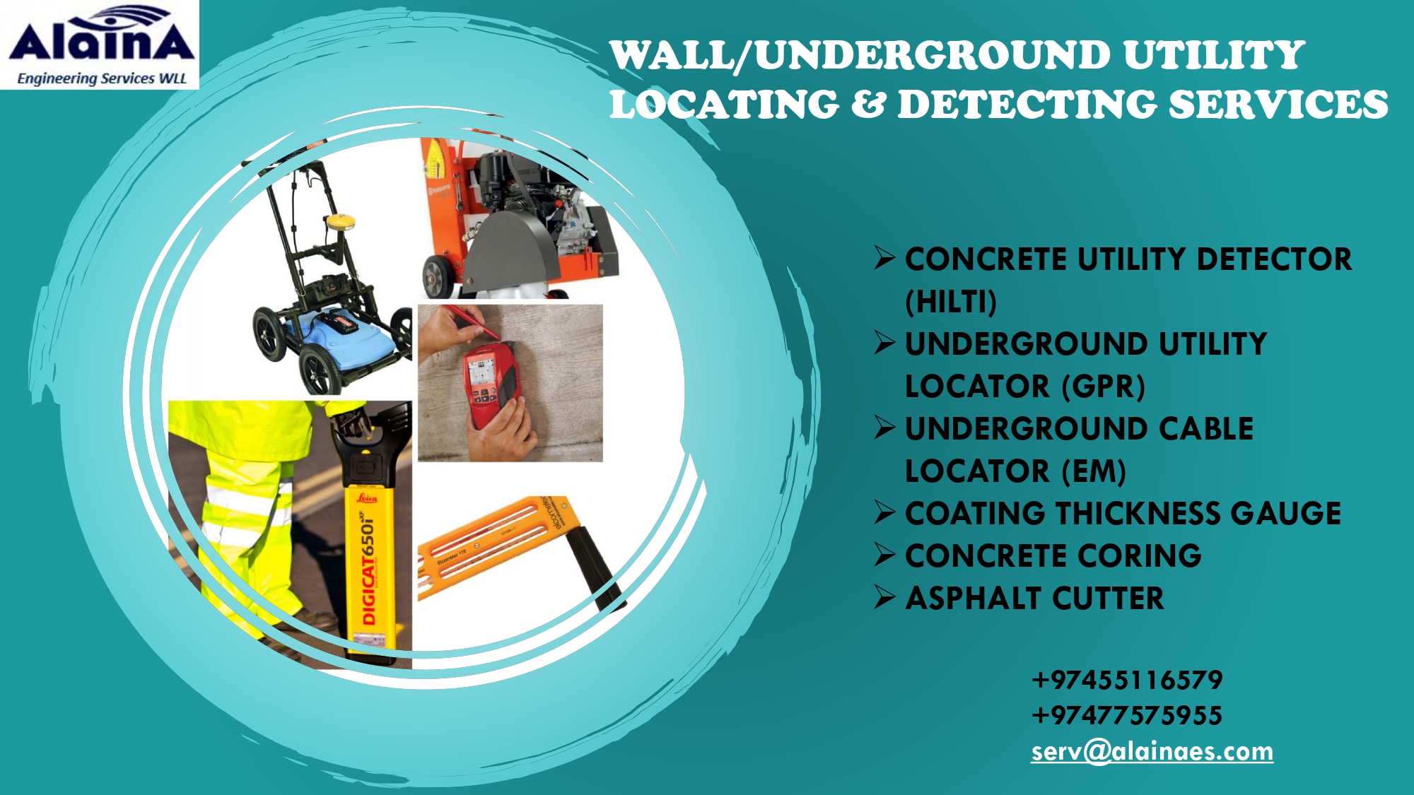 WALL/UNDERGROUND UTILITY LOCATING/DETECTING SERVICES